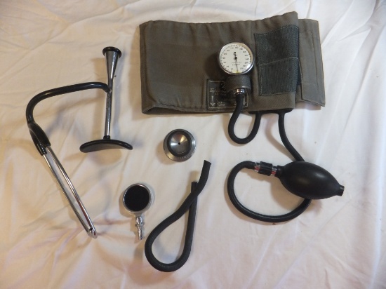 Stethoscope, Blood Pressure Sleeve, and Parts