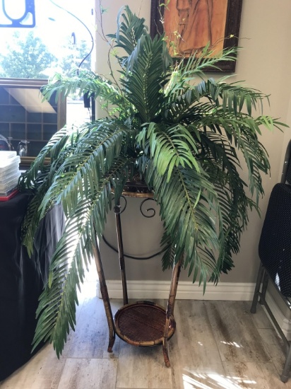 Artificial Plant on a bamboo Stand 32"