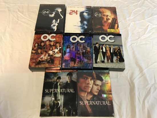 Lot of 8 TV Series DVD Sets-24, OC, Supernatural