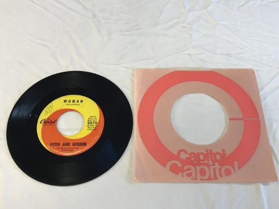 PETER AND GORDON Woman/Wrong From The Start 45 RPM