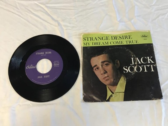 JACK SCOTT Strange Desire / My Dream Come True 45