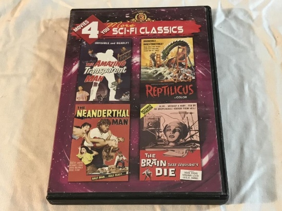 4 SCI-FI CLASSICS DVD Movies 1960's