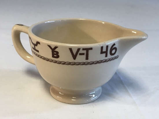 Rodeo Pattern China Sauce Cup 2-Q by Wallace