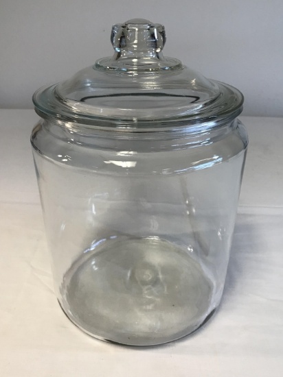 Vintage 14" Glass Cookie Jar