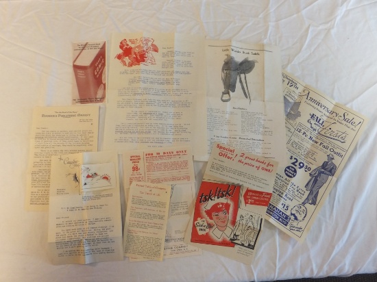 Large Lot of Vintage Mailers & Ads