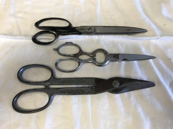 Lot of 3 Vintage scissors shears