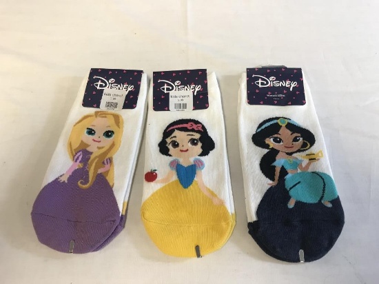 3 pairs of Children's Princess Disney  Socks NEW