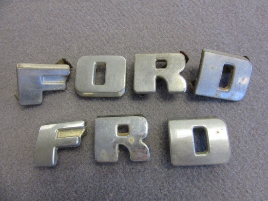 Vintage FORD & FRD Letter Set