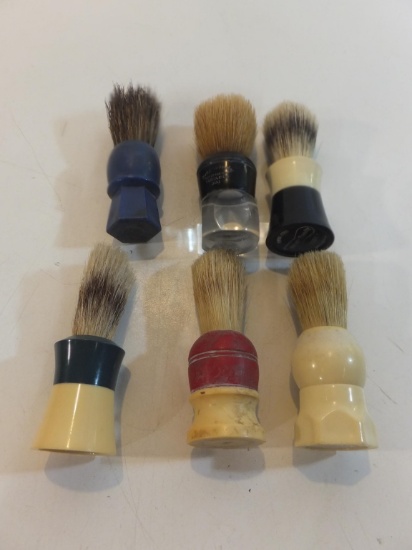 Lot of 6 Vintage Shaving Brushes