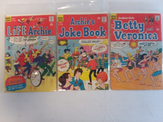 Lot of 3 ARCHIE SERIES 12 Cent Comic Books