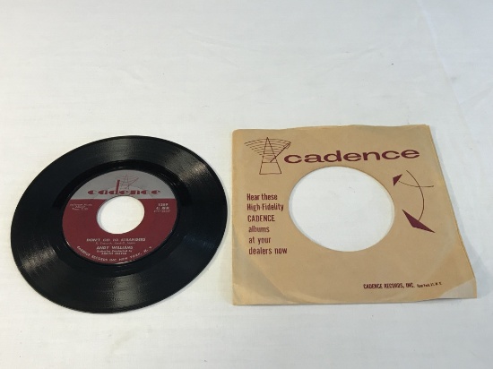 ANDY WILLIAMS Don't Go To Strangers 45 RPM 1960