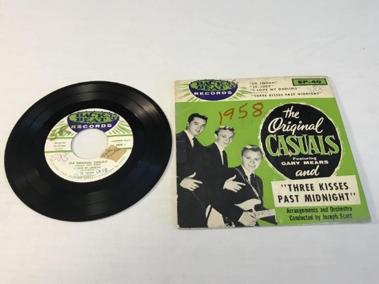 THE ORIGINAL CASUALS Three Kisses Past Midnight 45