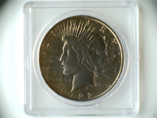 1922-D .90 Silver Gold Tone Peace Dollar