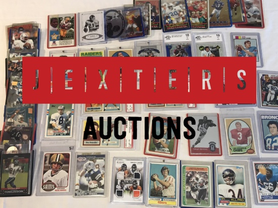 Jexters Online Football Card Auction - 8/25/2019