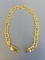 .925 Silver 9.2g Gold Toned Necklace 8