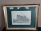 Framed matted Notre Dame cathedral wall art