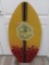 Yellow Skim Board with Floral Design 40.5