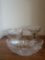 3 crystal serving candy bowls