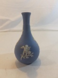 Vintage Wedgwood Blue Jasper Ware Bud Vase