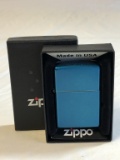 ZIPPO Cerulean Blue Colored Classic Lighter NEW