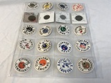 Lot of NFL Football Pogs and also 4 Tax Tokens