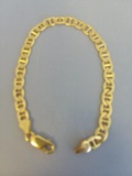 .925 Silver 9.2g Gold Toned Necklace 8