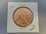 1929 1oz .999 Copper Indian Head $5 Coin
