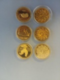 Lot of 6 Chinese Zodiac Tokens