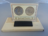 Set of 2 God and Country Medals