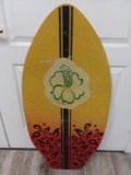 Yellow Skim Board with Floral Design 40.5