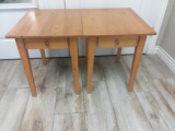Pair of Wooden End Tables 22