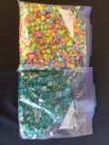 Lot of 2 Bags of Multicolored Stones