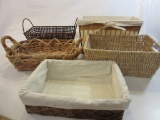 Lot of 5 Home Decorative Baskets