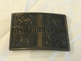 Vintage newfoundland Brass belt buckle