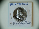 1961 .90 Silver Franklin Half Dollar