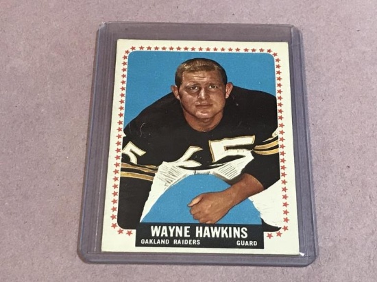 WAYNE HAWKINS Raiders 1964 Topps Football Card