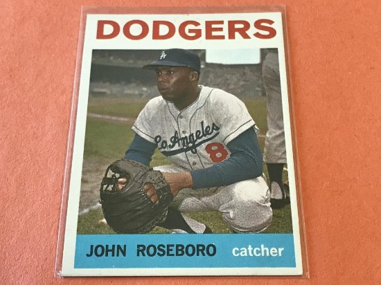 JOHN ROSEBORO Dodgers 1964 Topps Baseball Card