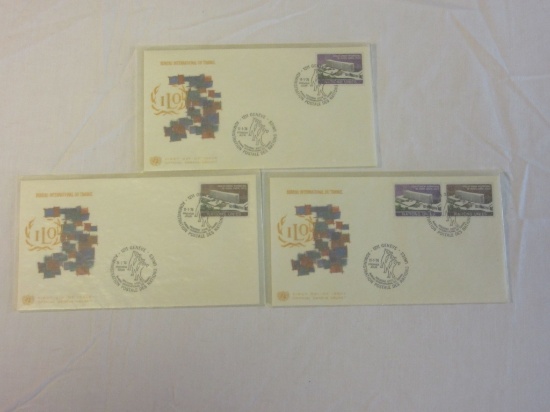 Lot of 3 USPS First Day of Issue Geneva Cachet