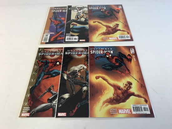 Lot of 6 ULTIMATE SPIDER-MAN Marvel Comic Books