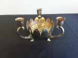 Silver 3-Candle Holder/Warmer 8