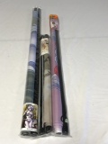 Lot of 3 Japan anime character banners NEW