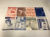 Lot of 8 Vintage 1950's Sheet Music