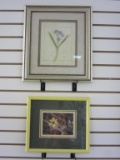 Lot of 2 Floral Wall Art Pictures