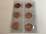 Lot of 6 Collectible 1oz One Ounce Copper Rounds