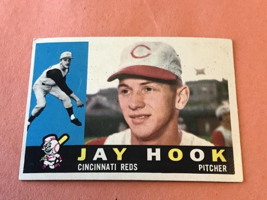 JAY HOOK Reds 1960 Topps Baseball Card #187