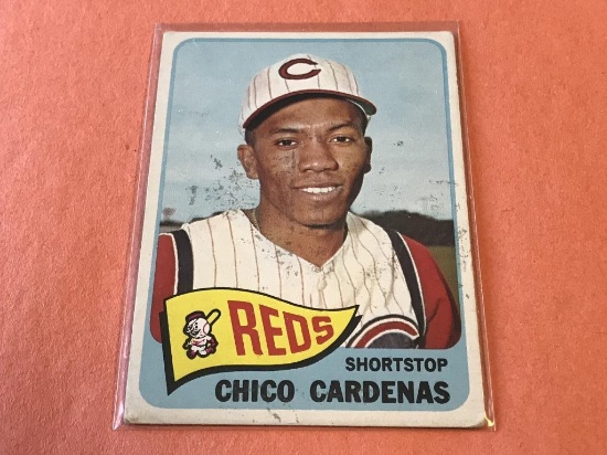 CHICO CARDENAS Reds 1965 Topps Baseball Card