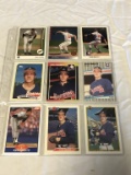 JOHN SMOLTZ Lot of 9 Baseball Cards