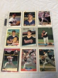 TOM GLAVINE Lot of 9 Baseball Cards