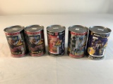 Lot of 5 Pinnale Trading cards in sealed Cans