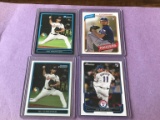 YU DARRVISH Lot of 4 Baseball Cards